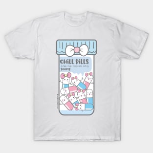 chill pills cute pills cartoon T-Shirt